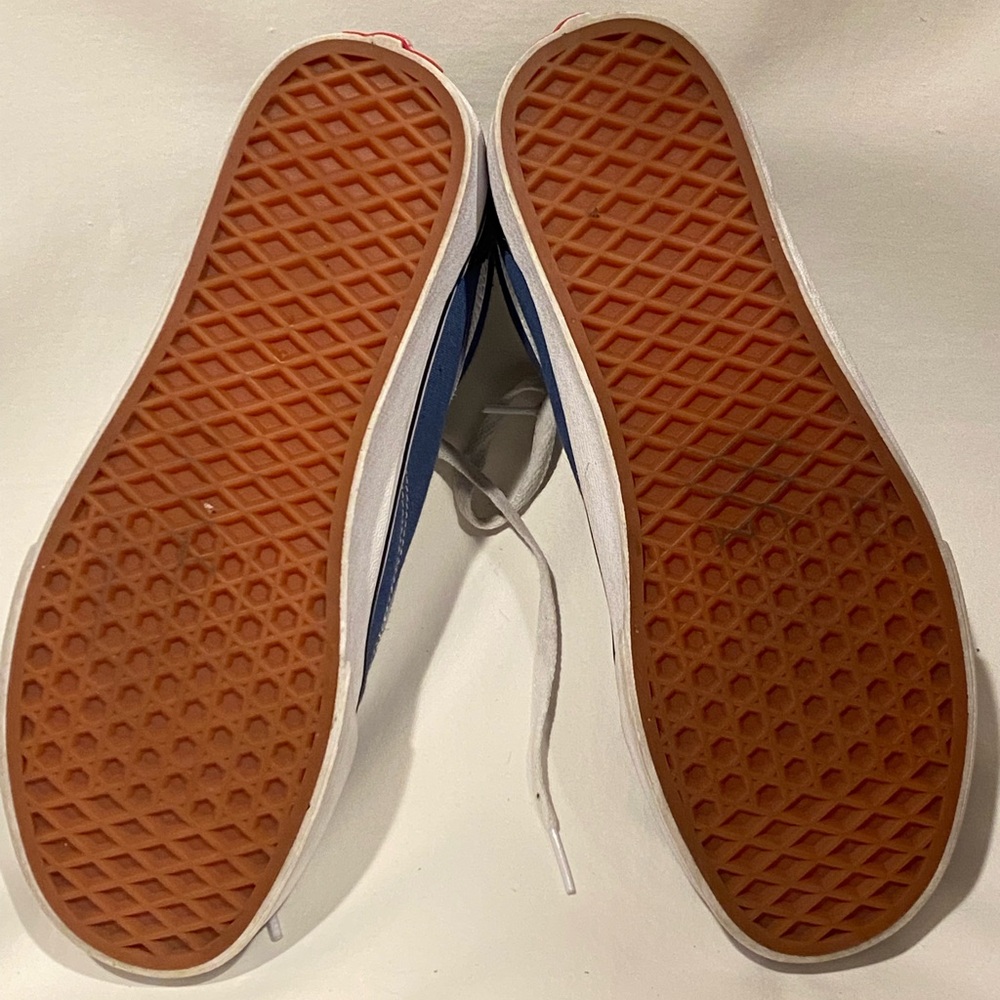 💙 Vans Old Skool Navy/White Low Sneakers – Suede & Canvas, Men’s Size 9 - Picture 3 of 11